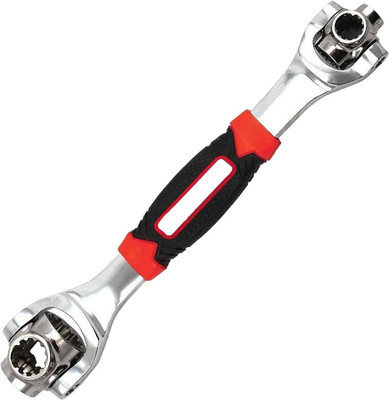VELUZA 48-in-1 Tiger Wrench Tools Socket Works with Spline Bolts 6-Point Universal Furniture Car Repair Tool Double Sided Socket Wrench Double Sided Socket Wrench(Pack of 1)