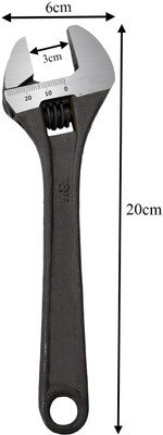 REIOENT QUALITY Adjustable 8 inch Single Sided Open End Wrench Single Sided Open End Wrench(Pack of 1)