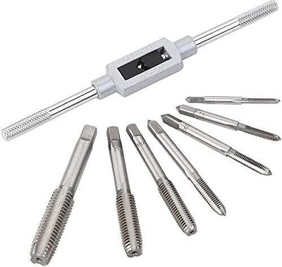 PKT Thread Tap M3 M4 M5 M6 M8 M10 M12 Machine Straight Fluted Screw Thread Metric Plug Hand Hand Tap Drill Set Single Sided Speciality(Pack of 1)