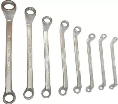 One Stop Shop Double Sided Box End Wrench Double Sided Box End Wrench chrome vanadium steel Coated with nickel Double Sided Box End Wrench(Pack of 8)