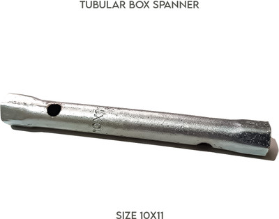 10X11 Steel Tubular Box Spanner Double Sided Box End Wrench(Pack of 1)