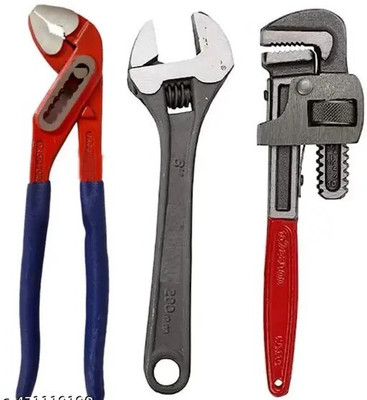 ABC water pump Single Sided Pipe Wrench(Pack of 3)