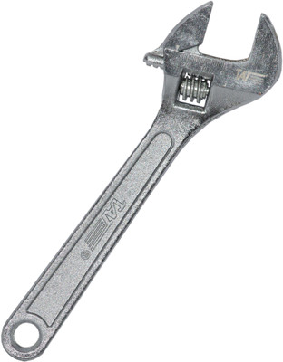 Digital Craft 8-Inch Adjustable Wrench - Chrome Vanadium Steel, Rust-Resistant Spanner for Plumbing & Home Use Professional Single-Sided Tool Adjustments 200mm Single Sided Open End Wrench(Pack of 1)