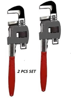 NSK TOOLS Pipe Wrench Set (Pack of 2) - 10 Inch Pipe Wrench 10 Inch Pipe Wrench Single Sided Pipe Wrench (Pack of 2) Single Sided Pipe Wrench(Pack of 2)