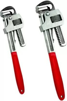 DHATRI TOOLS 12 INCH PIPE WRENCH WITH 14 INCH PIPE WRENCH COMBO PACK Single Sided Pipe Wrench(Pack of 2)