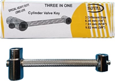 VTH ® 3 in 1 Cylinder Valve Key – Durable, Multi-Size HVAC & Refrigeration Tool with Non-Slip Grip Single Sided Speciality(Pack of 1)