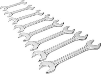 B K Jagan and Co Double Open End Spanner Key chabbi-Set of 8 Matte Finish Dual Open End Spanner Set of 8 Double Sided Open End Wrench(Pack of 8)