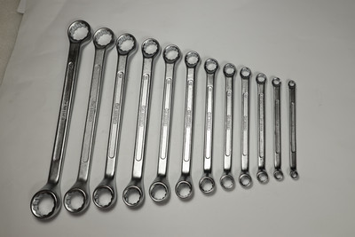 De Neers Ring Spanner 6Pcs Set (6x7-16x17mm) Double Sided Combination Wrench, Double Sided Box End Wrench(Pack of 2)