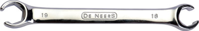De Neers Flare Nut Spanner 16X17MM Home Use and Professional Spanner/made of chrome vanadium steel Double Sided Open End Wrench(Pack of 5)