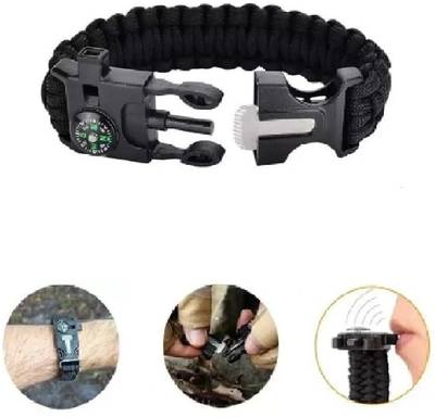 Paracord survival bracelet with fire starter flint cheap & knife