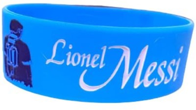 Myginie Gifts Private Limited Soccer Fans Messi Silicon Wristband For Men(Blue, Pack of 1)
