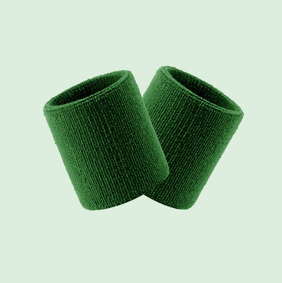 DreamPalace India Wristbands for Tennis, Basketball, Running, Sweat Band for Gym & Athletes Men & Women(Green, Pack of 2)