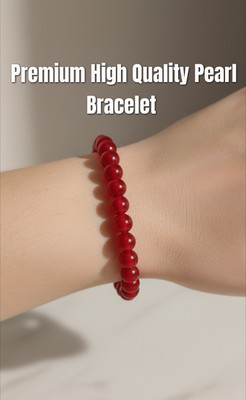 StyraHub Wrist band pearl 5 Boys & Girls(Red, Pack of 1)
