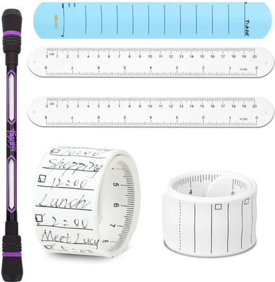TWINZEN 2Pcs Slap Silicone Reminder Bracelet, Reusable Wearable Wrist Notepad Boys & Girls(Multicolor, Pack of 2)