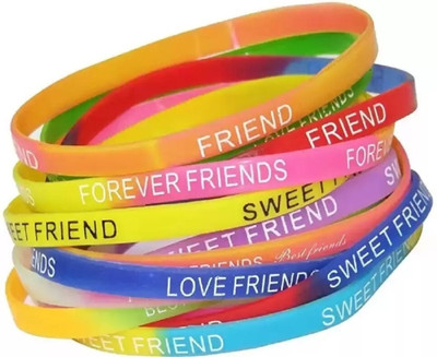 Friendzone Friendship Bands for Girls Boys- Best Friendship Day Wrist Bands (Pack of 5) Boys & Girls(Multicolor, Pack of 20)