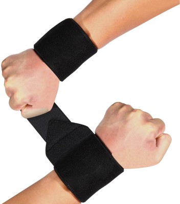 adbeni Workout Wrist Strap for Weightlifting Wrist Wraps, Lifting Support Brace for Gym Men & Women(Black, Pack of 1)