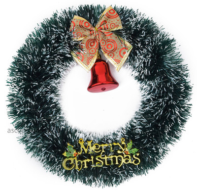 Ascension Christmas Wreath(Black snow Pack of 1)