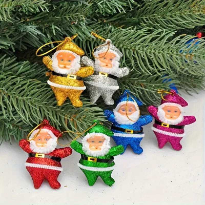 Nehuu creation GILLITTERR MINI SANTA Hanging Ornaments Pack of 1