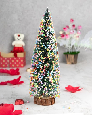 Flipkart SmartBuy Premium Artificial Christmas Tree with Snow Balls for Table Decor Miniature Christmas Tree Pack of 1