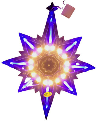 MDT India LED Glowing Multicolor Christmas Star SUPERNOVA-8C Hanging Star Pack of 1