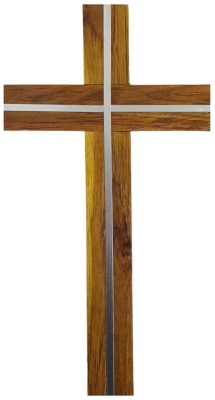 TEAKWOODKART JESUS CHRIST CROSS FOR CHRISTMAST Decorative Showpiece  -  40.64 cm(Wood, Brown)