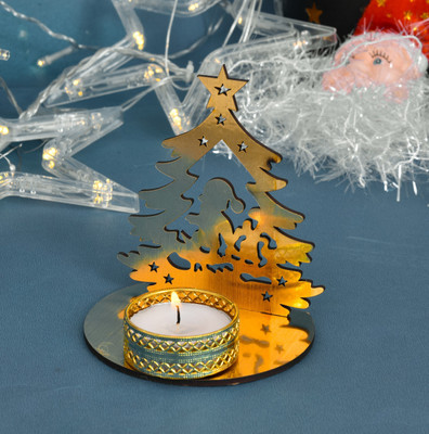SHUBHKARIYA TREE Christmas Tree Candles Pack of 1