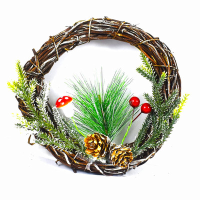 Ascension Pine 30 cm (0.98 ft) Artificial Christmas Tree(Multicolor)