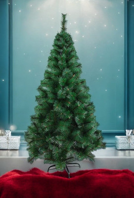 Brown Leaf Generic 121.32 cm (3.98 ft) Artificial Christmas Tree(Green)