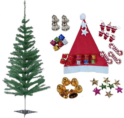 R G ACCESORIES Generic 91.44 cm (3.0 ft) Artificial Christmas Tree(Green)