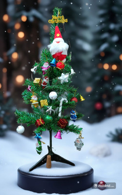 R Art Pine 60.96 cm (2.0 ft) Artificial Christmas Tree(Multicolor)