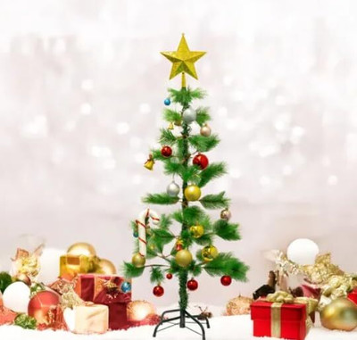 Picfest Pine 121 cm (3.97 ft) Artificial Christmas Tree(Green)