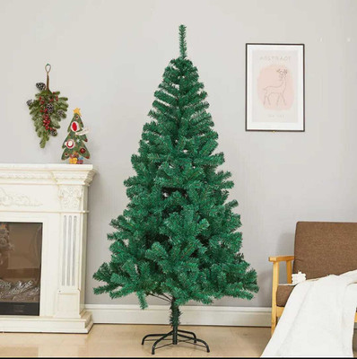 S K Bright Spruce 243.9 cm (8.0 ft) Artificial Christmas Tree(Green)