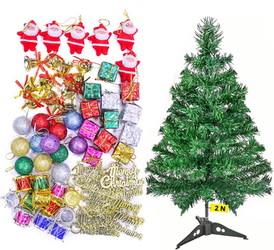 TIED RIBBONS Fir 60.96 cm (2.0 ft) Artificial Christmas Tree(Green)