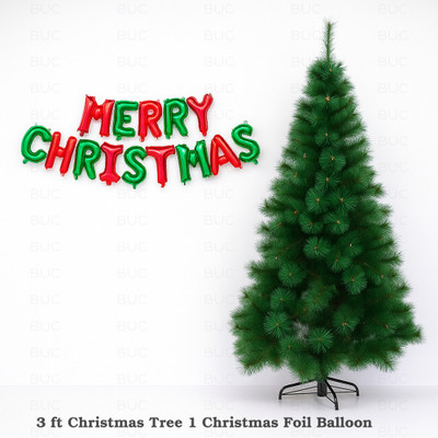 BUC Pine 91.46 cm (3.0 ft) Artificial Christmas Tree(Green)