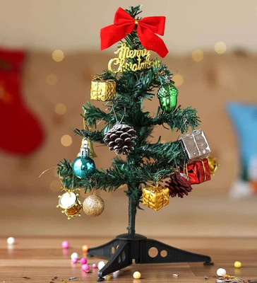 Vibgyor Products Spruce 30.48 cm (1.0 ft) Artificial Christmas Tree(Green)