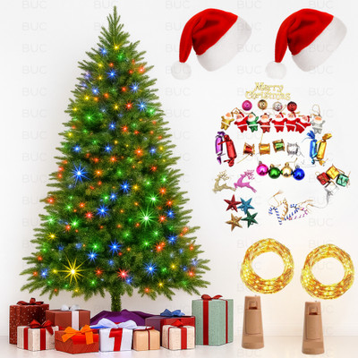 BUC Pine 91.45 cm (3.0 ft) Artificial Christmas Tree(Multicolor)