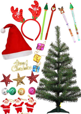 Prezzie Villa Generic 60.96 cm (2.0 ft) Artificial Christmas Tree(Multicolor)