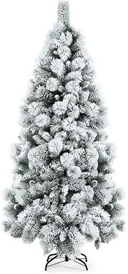 Pavika Pine 183 cm (6.0 ft) Artificial Christmas Tree(White)