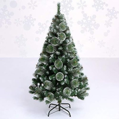 Pavika Pine 183 cm (6.0 ft) Artificial Christmas Tree(Green, White)