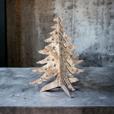 UraXx Pine 15 cm (0.49 ft) Artificial Christmas Tree(Brown)