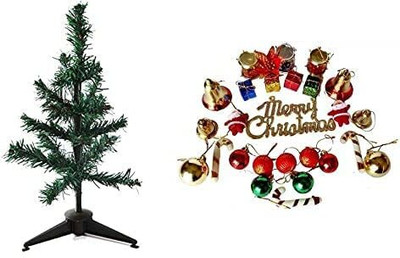 Jingle Spruce 30.48 cm (1.0 ft) Artificial Christmas Tree(Green)
