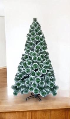 Brown Leaf Generic 121.32 cm (3.98 ft) Artificial Christmas Tree(Green)