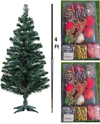 Saikara Collection Pine 124 cm (4.07 ft) Artificial Christmas Tree(Green)
