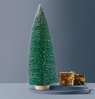 NSTRADING Pine 20 cm (0.66 ft) Artificial Christmas Tree(Green)