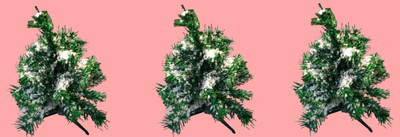 Green Plant indoor Generic 8 cm (0.26 ft) Artificial Christmas Tree(Green)