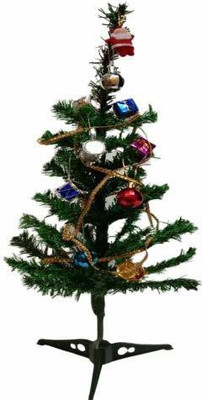 Jingle Fir 30.48 cm (1.0 ft) Artificial Christmas Tree(Multicolor)