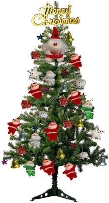 R Art Pine 60.96 cm (2.0 ft) Artificial Christmas Tree(Multicolor)