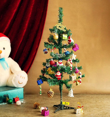 CTW Fir 61 cm (2.0 ft) Artificial Christmas Tree(Green)