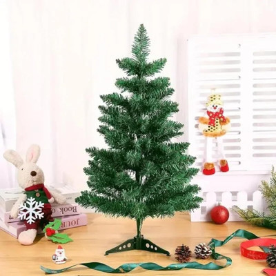 ZenCrafts Generic 91.44 cm (3.0 ft) Artificial Christmas Tree(Green)