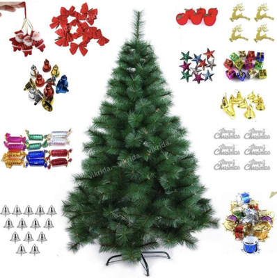 shimmers Pine 120 cm (3.94 ft) Artificial Christmas Tree(Green)